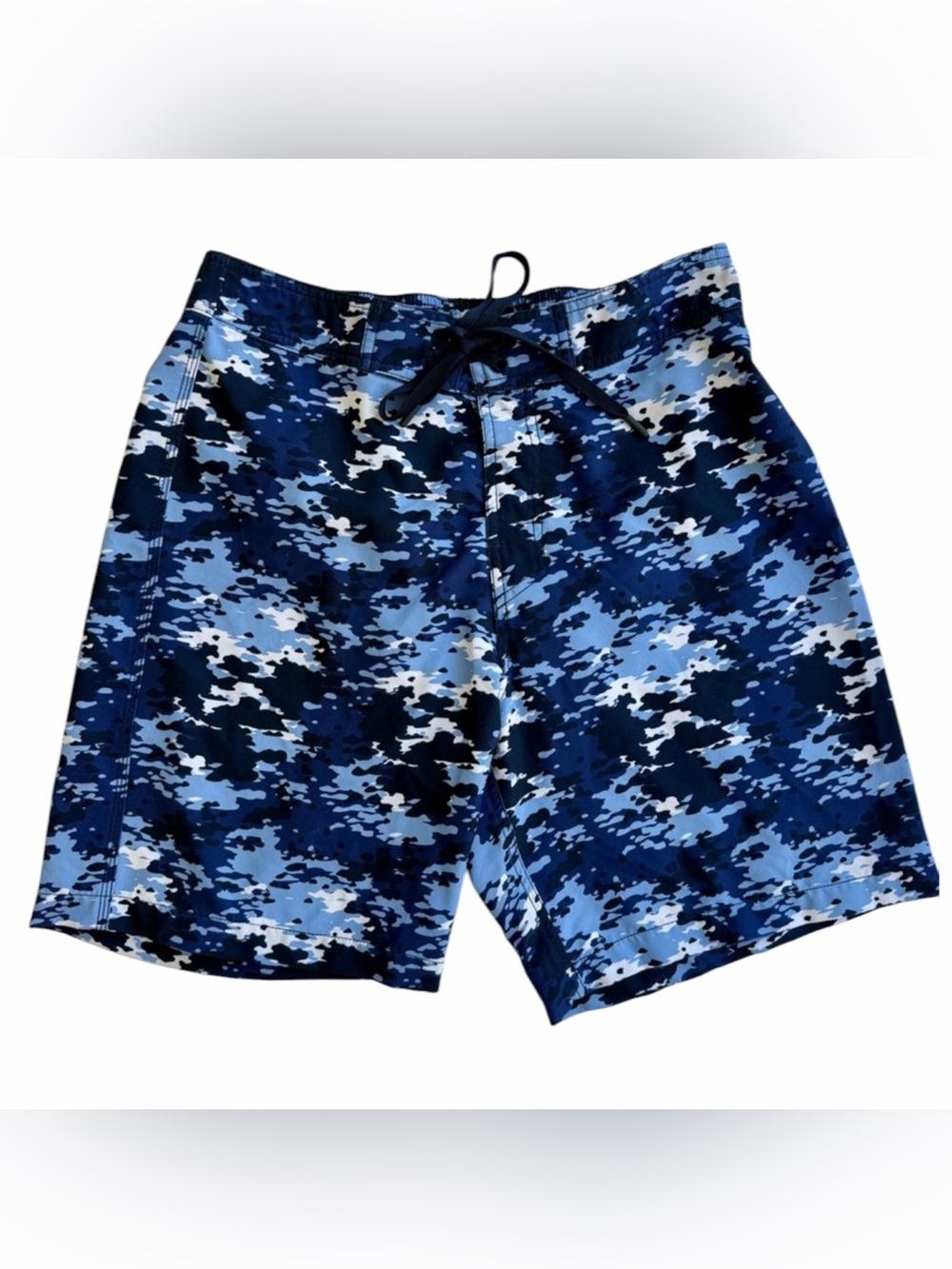 Southern Tide Swim Trunks/Mens size S/Navy Blue and White Camo Print/EUC